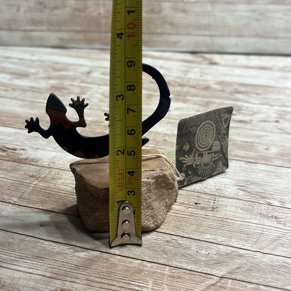 NWT The Gecko Lizard by LaZart Collector Series Figurine Southwestern Metal Art - Picture 11 of 11